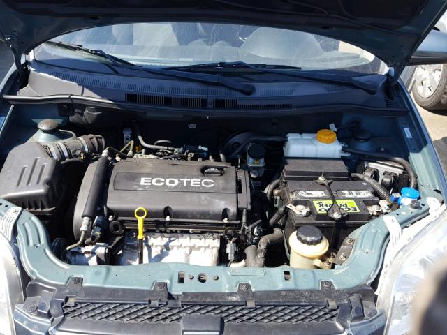 KL1TD5DE2AB131285 - 2010 CHEVROLET AVEO LS TEAL photo 7