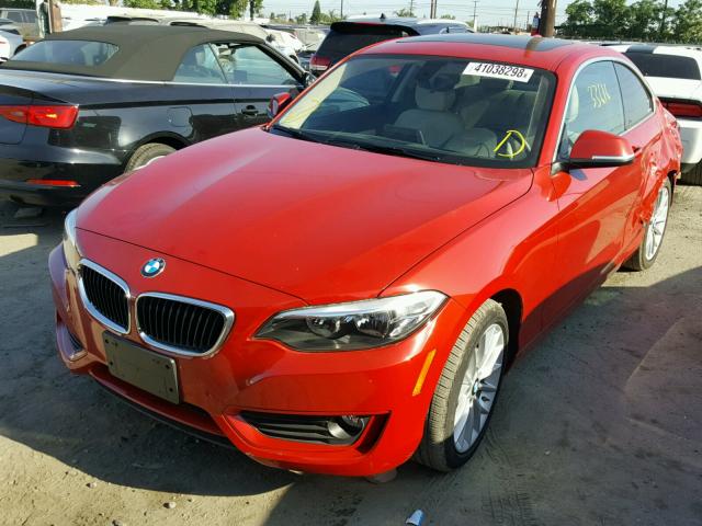 WBA1F5C5XFV257053 - 2015 BMW 228 I RED photo 2