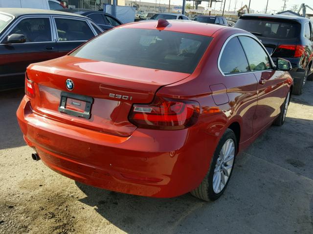 WBA1F5C5XFV257053 - 2015 BMW 228 I RED photo 4