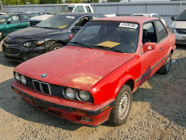 WBAAA231XMEC55135 - 1991 BMW 325 I AUTO RED photo 2