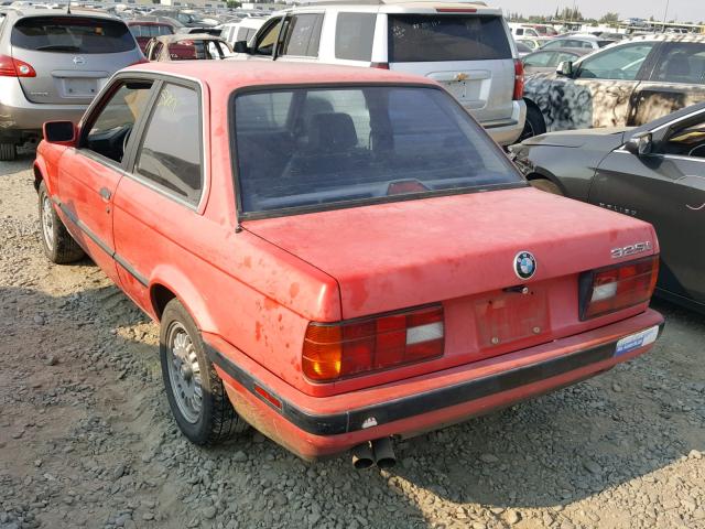 WBAAA231XMEC55135 - 1991 BMW 325 I AUTO RED photo 3