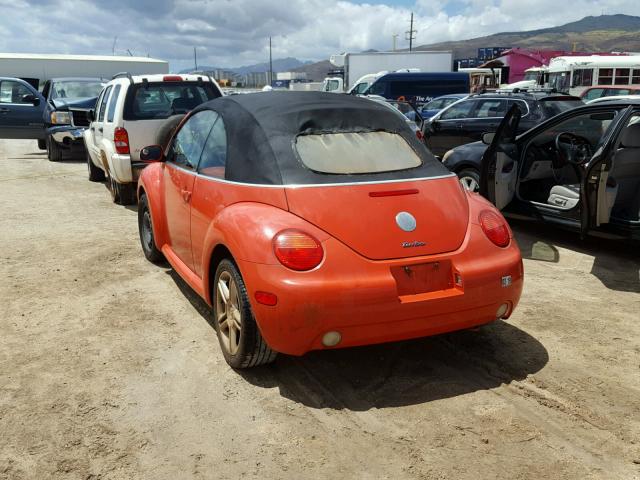3VWCD31Y34M342405 - 2004 VOLKSWAGEN NEW BEETLE 橙色 照片 3