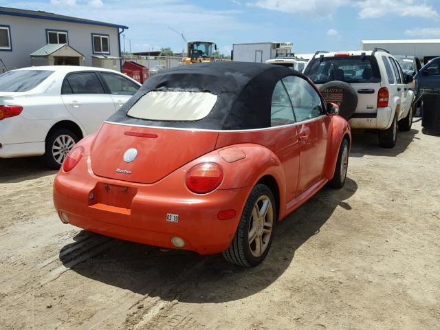 3VWCD31Y34M342405 - 2004 VOLKSWAGEN NEW BEETLE 橙色 照片 4