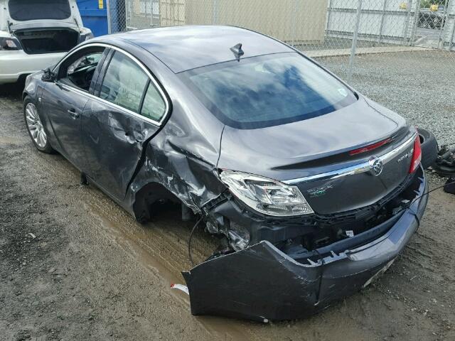 W04GY5GV6B1047577 - 2011 BUICK REGAL CXL GRAY photo 3