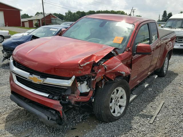 1GCHSCE34G1148321 - 2016 CHEVROLET COLORADO L BURGUNDY photo 2