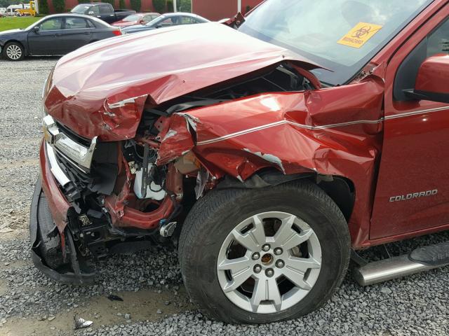 1GCHSCE34G1148321 - 2016 CHEVROLET COLORADO L BURGUNDY photo 9