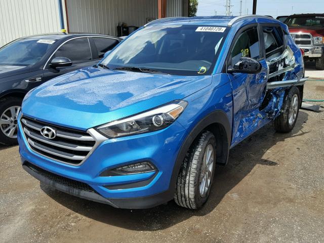 KM8J33A41JU707869 - 2018 HYUNDAI TUCSON LIM BLUE photo 2