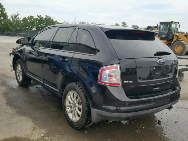 2FMDK38C09BA68351 - 2009 FORD EDGE SEL BLACK photo 3