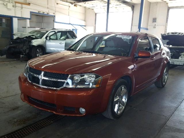 1B3LD76M28N194017 - 2008 DODGE AVENGER R/ ORANGE photo 2