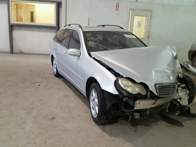 WDBRH81J04F458306 - 2004 MERCEDES-BENZ C 240 SPOR SILVER photo 1