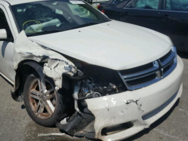 1B3BD1FB9BN524640 - 2011 DODGE AVENGER MA WHITE photo 9