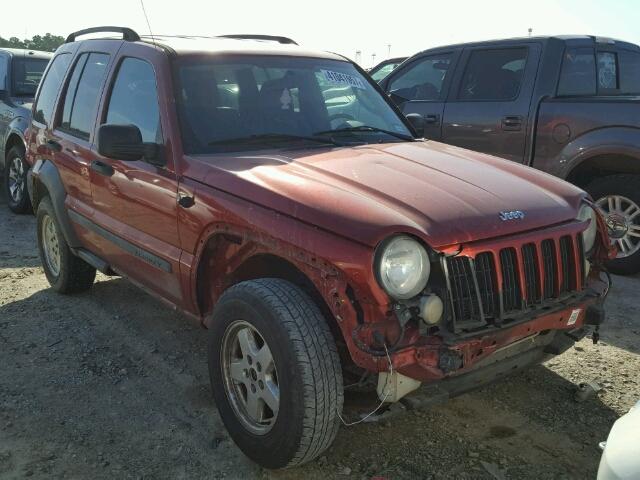 1J4GK48K36W239144 - 2006 JEEP LIBERTY RED photo 1