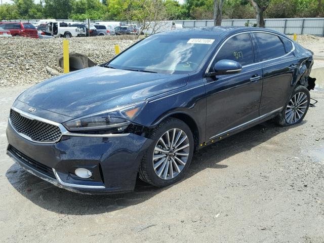 KNALB4J17H5086604 - 2017 KIA CADENZA PR BLUE photo 2