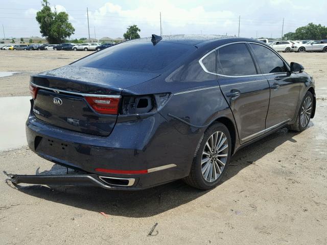 KNALB4J17H5086604 - 2017 KIA CADENZA PR BLUE photo 4