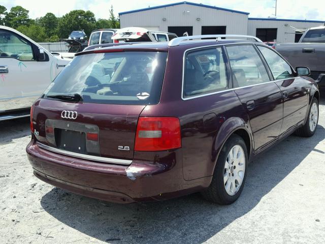 WAULH24B2YN105762 - 2000 AUDI A6 2.8 AVA RED photo 4