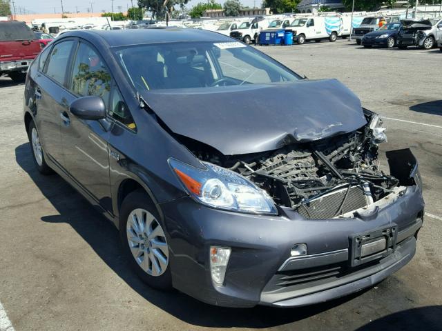 JTDKN3DP1E3061642 - 2014 TOYOTA PRIUS PLUG CHARCOAL photo 1