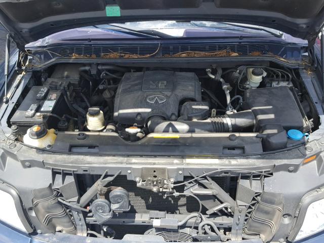 5N3AA08C77N804585 - 2007 INFINITI QX56 BLUE photo 7