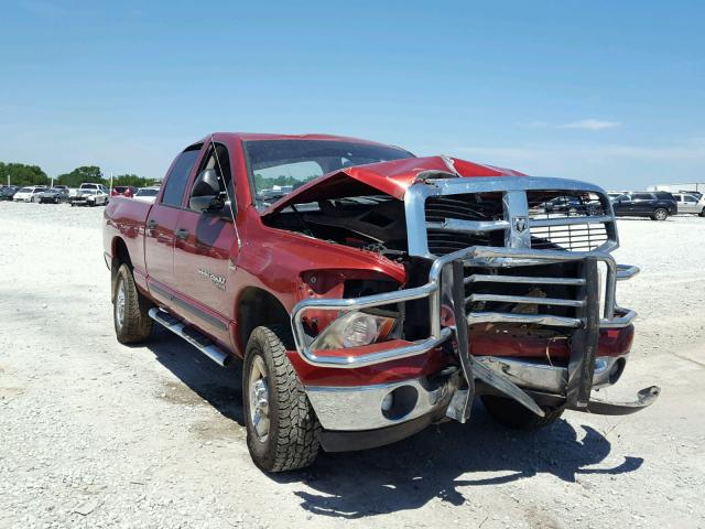 1D7KS28C76J232987 - 2006 DODGE RAM 2500 S RED photo 1