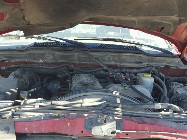 1D7KS28C76J232987 - 2006 DODGE RAM 2500 S RED photo 7