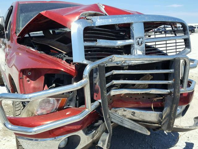 1D7KS28C76J232987 - 2006 DODGE RAM 2500 S RED photo 9
