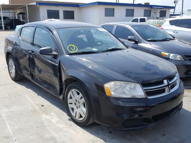 1B3BD4FB0BN608878 - 2011 DODGE AVENGER EX BLACK photo 1