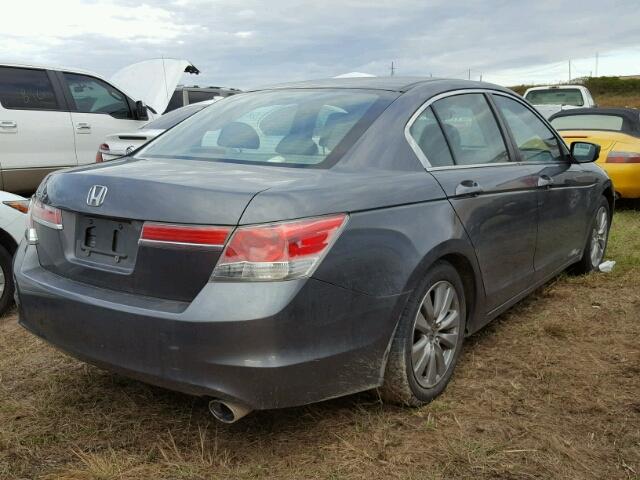 1HGCP2F7XCA138217 - 2012 HONDA ACCORD EX GRAY photo 4