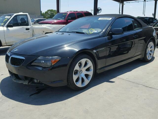 WBAEK73414B260163 - 2004 BMW 645 CI AUT BLACK photo 2