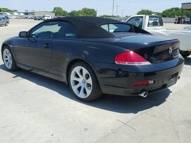 WBAEK73414B260163 - 2004 BMW 645 CI AUT BLACK photo 3