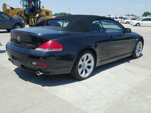 WBAEK73414B260163 - 2004 BMW 645 CI AUT BLACK photo 4