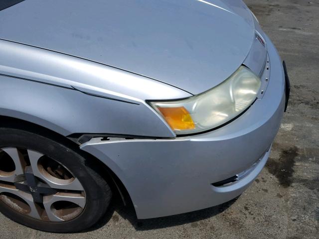1G8AL52F43Z126592 - 2003 SATURN ION LEVEL SILVER photo 9