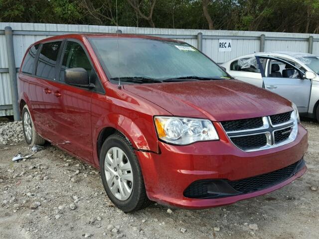 2C4RDGBGXER302648 - 2014 DODGE GRAND CARA RED photo 1