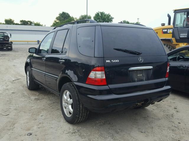 4JGAB75E13A386093 - 2003 MERCEDES-BENZ ML 500 BLACK photo 3