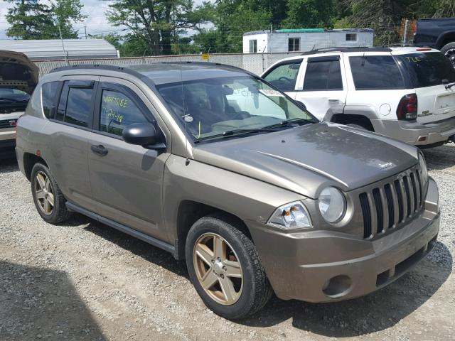 1J8FF47W77D122764 - 2007 JEEP COMPASS BROWN photo 1