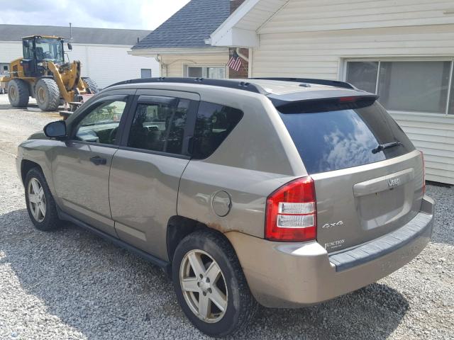 1J8FF47W77D122764 - 2007 JEEP COMPASS BROWN photo 3