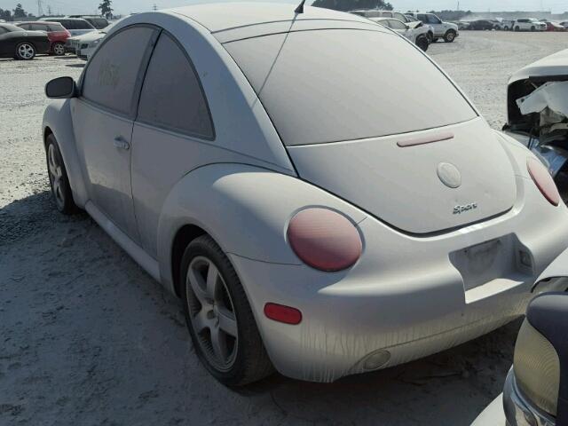 3VWED21C92M447633 - 2002 VOLKSWAGEN NEW BEETLE SILVER photo 3