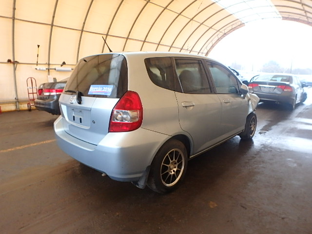 JHMGD37417S003404 - 2007 HONDA FIT BLUE photo 4