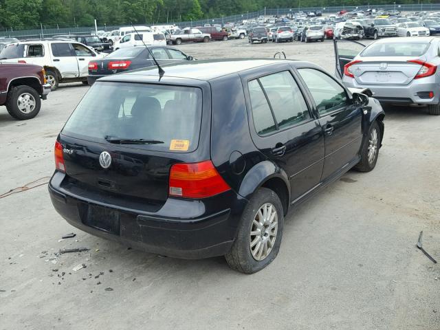 9BWGL61J854026089 - 2005 VOLKSWAGEN GOLF GLS BLACK photo 4