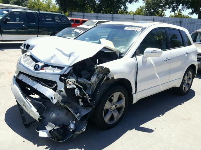 5J8TB182X7A013671 - 2007 ACURA RDX WHITE photo 2