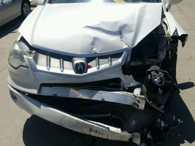 5J8TB182X7A013671 - 2007 ACURA RDX WHITE photo 7