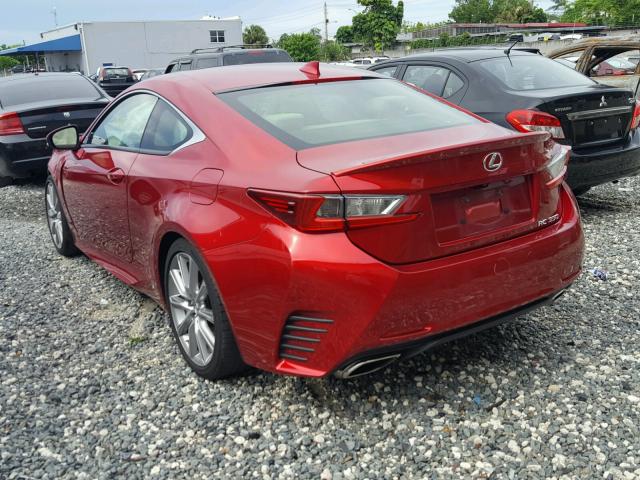 JTHHE5BC5F5002264 - 2015 LEXUS RC 350 RED photo 3