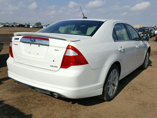 3FAHP0JGXCR259485 - 2012 FORD FUSION SEL WHITE photo 4