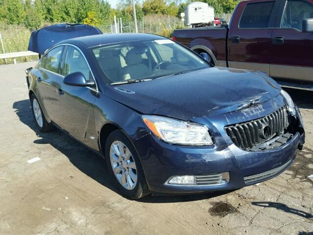 2G4GR5ER5C9136512 - 2012 BUICK REGAL BLUE photo 1