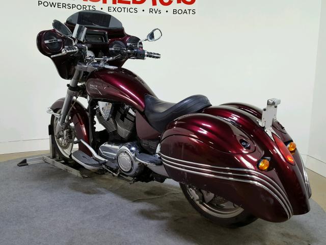 5VPCB26D583000486 - 2008 VICTORY MOTORCYCLES KINGPIN BURGUNDY photo 6