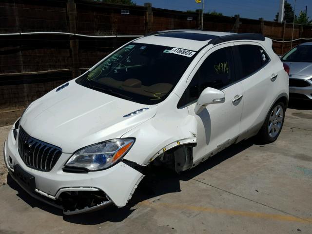 KL4CJHSB7EB553421 - 2014 BUICK ENCORE PRE WHITE photo 2