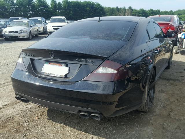 WDDDJ76X66A043178 - 2006 MERCEDES-BENZ CLS 55 AMG BLACK photo 4