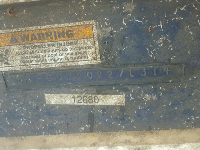 GDY20227L317 - 2014 BOAT MARINE LOT BLUE photo 10