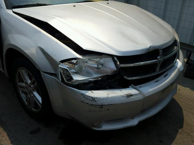 1B3CC5FB1AN149176 - 2010 DODGE AVENGER R/ SILVER photo 9