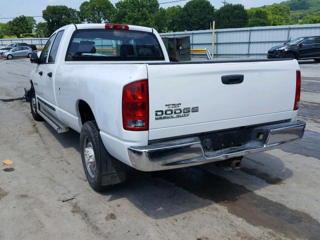 3D7KA28D44G170281 - 2004 DODGE RAM 2500 S WHITE photo 3