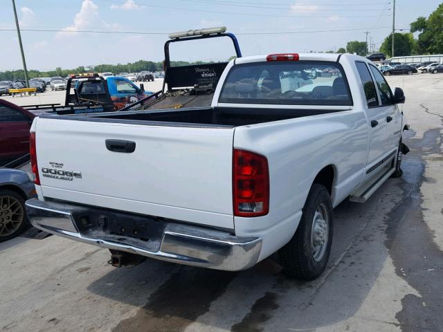 3D7KA28D44G170281 - 2004 DODGE RAM 2500 S WHITE photo 4