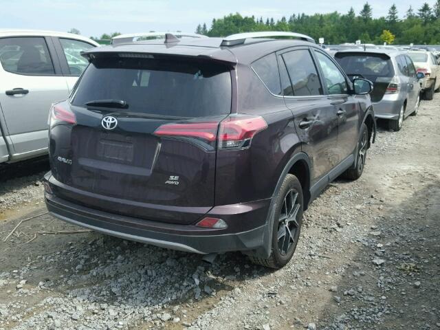 2T3JFREV9HW689815 - 2017 TOYOTA RAV4 SE BLACK photo 4